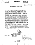 Memorandum by Ralph Bard, June 27, 1945 - small image